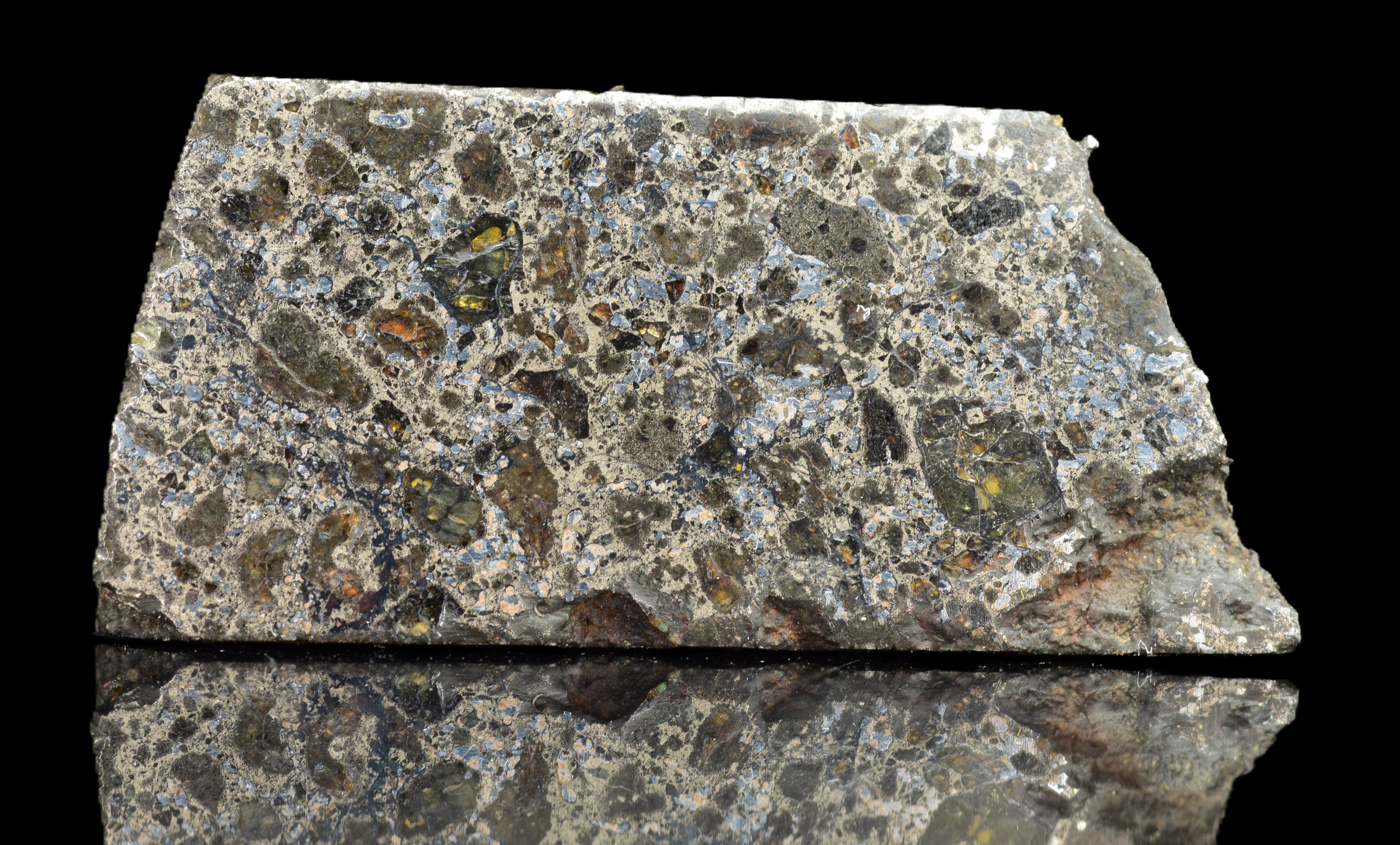 Talsint Mesosiderite Meteorite Slice – 2.65 g
