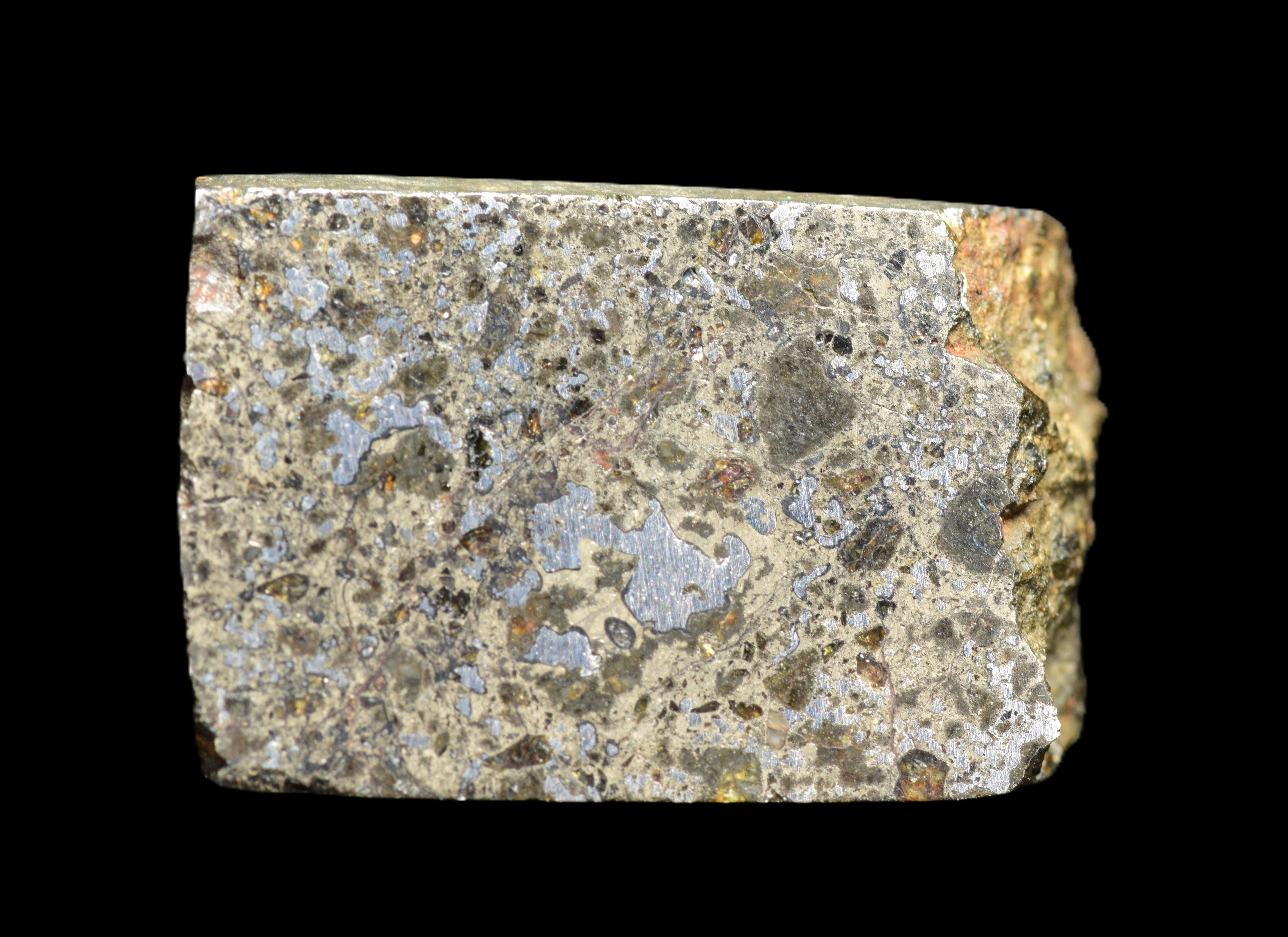 Talsint Mesosiderite Meteorite Slice – 1.99 g
