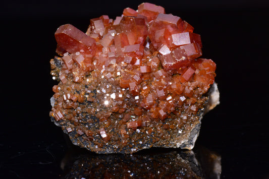 Vanadinite Crystal on Matrix – Moroccan Mineral Specimen