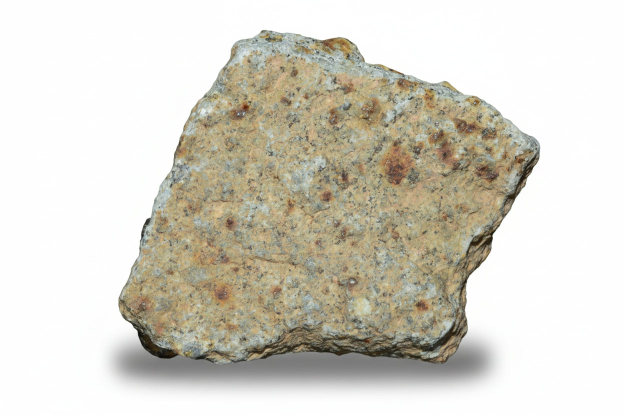 Natural stone meteorite fragment discovered in Northwest Africa