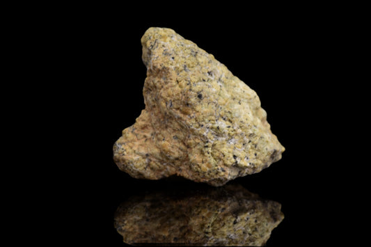 Fragment of NWA 12241 Martian meteorite, Shergottite from Mars, weighing 0.95 grams, displayed on a neutral background.