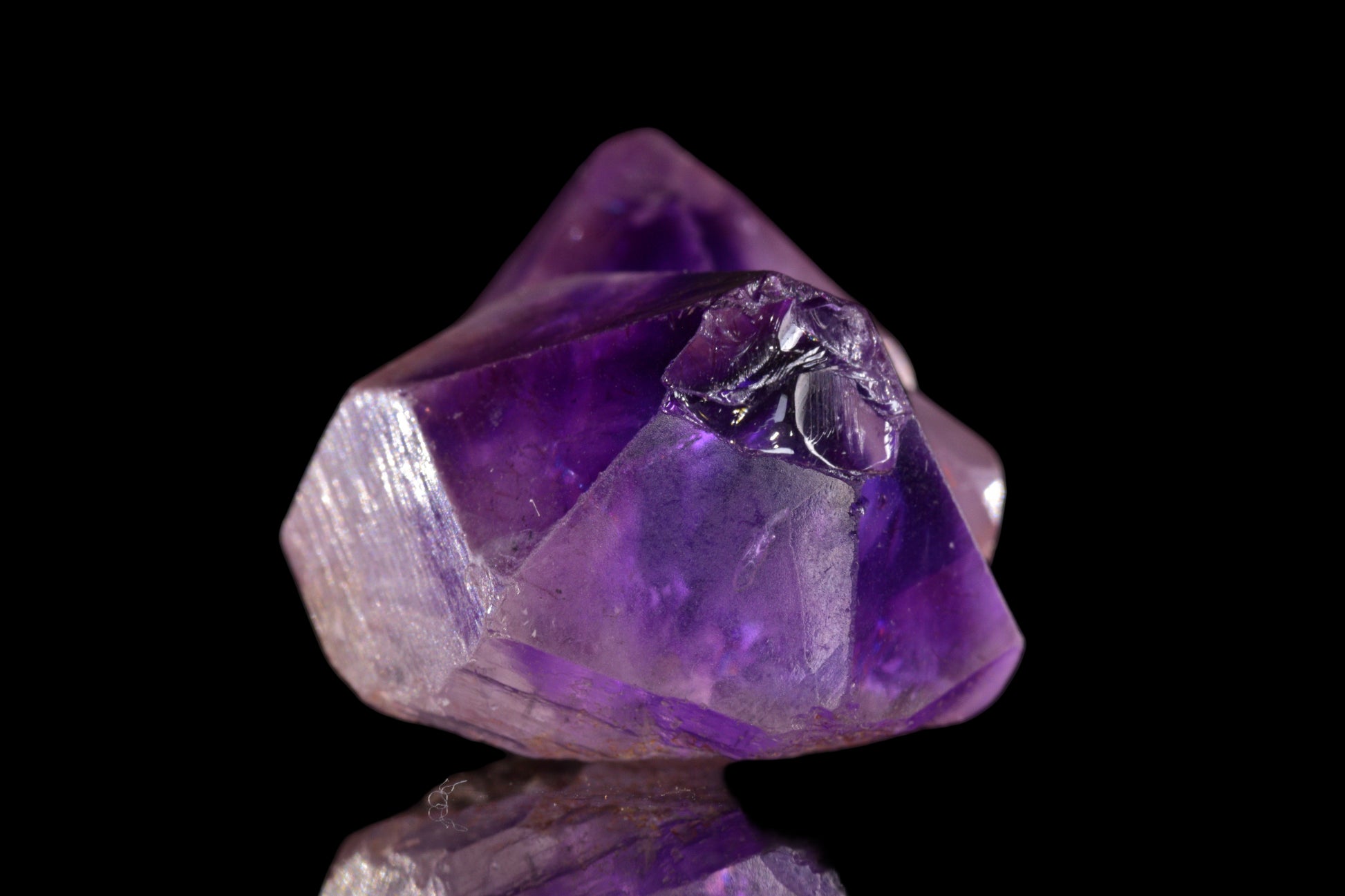 Amethyst Morocco crystal from Buy Meteorite LLC, showing purple amethyst mineral with natural crystal formations.