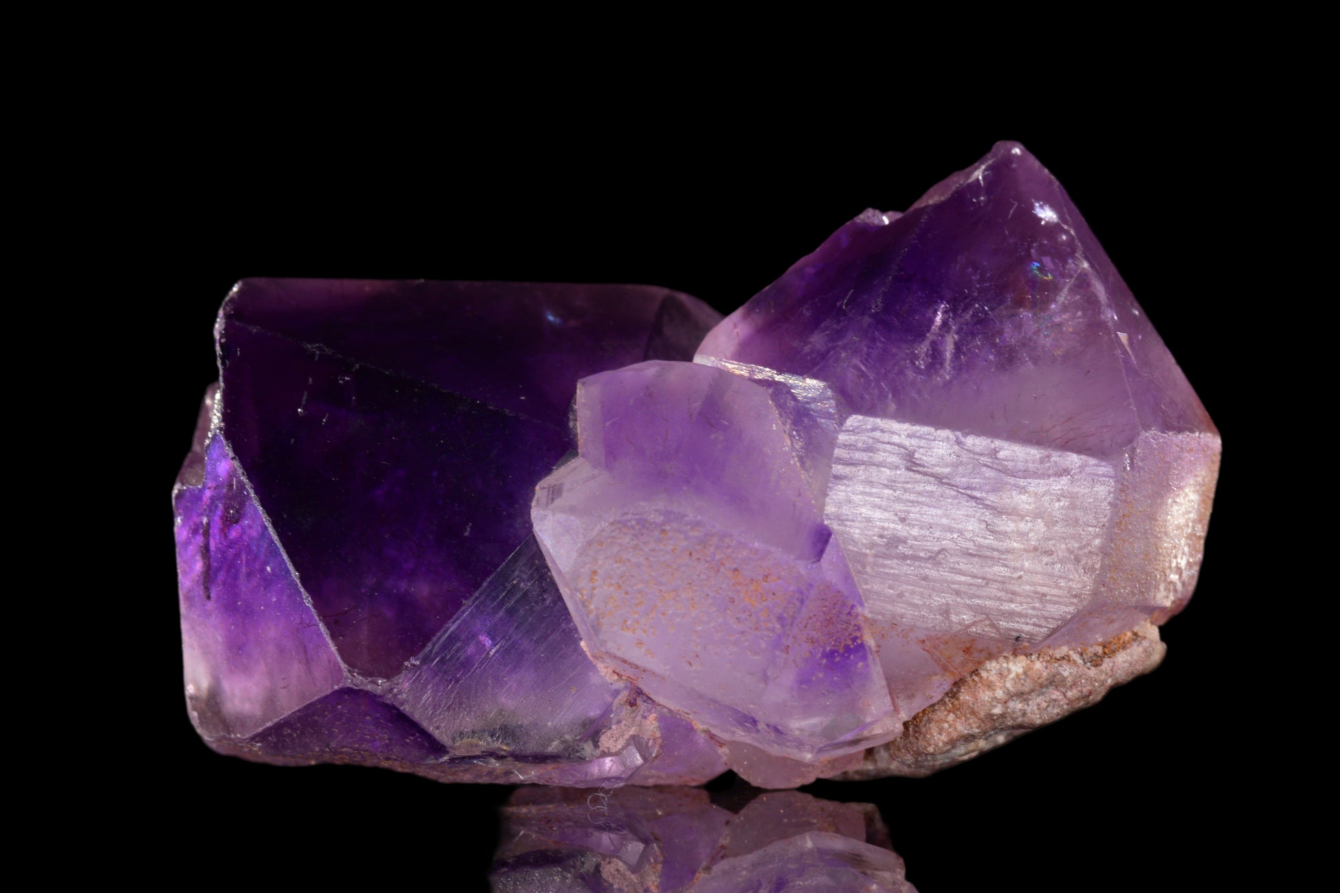 Amethyst Morocco crystal by Buy Meteorite LLC, showcasing deep purple amethyst gemstone with natural crystal formations.