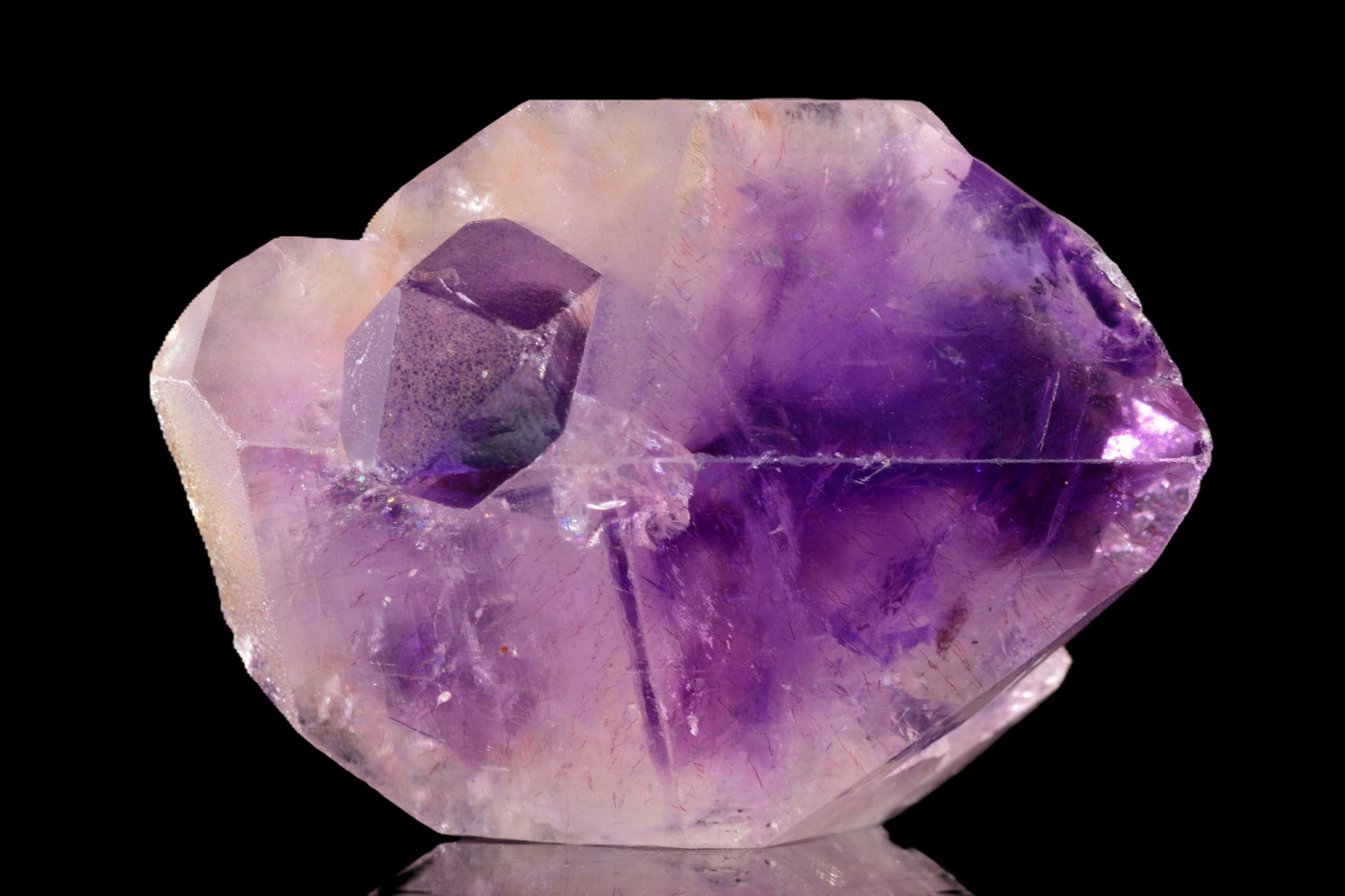 Amethyst Morocco crystal by Buy Meteorite LLC showing purple amethyst gemstone with natural crystal formations.
