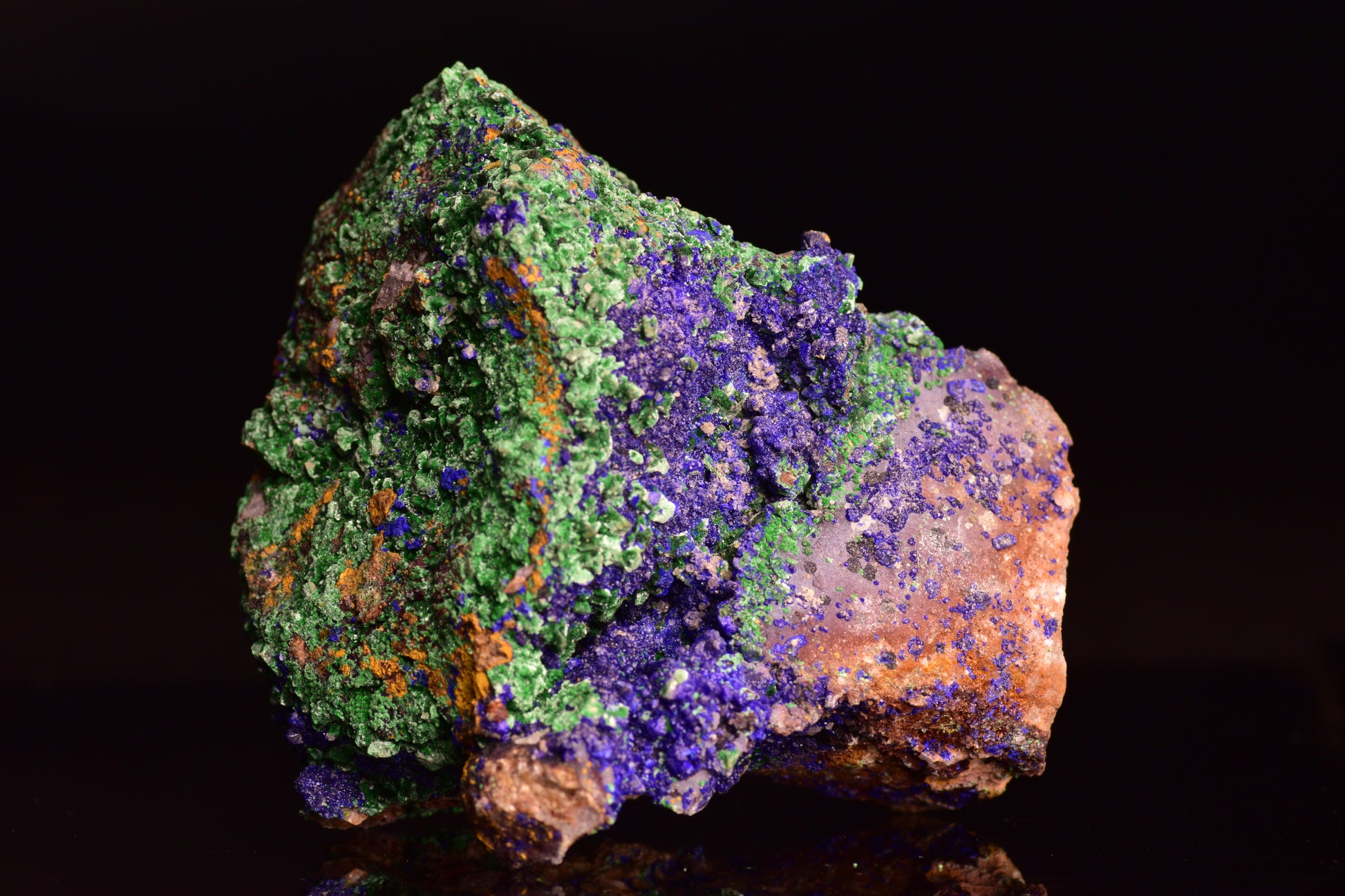 Azurite with Malachite – Mibladen, Morocco BN