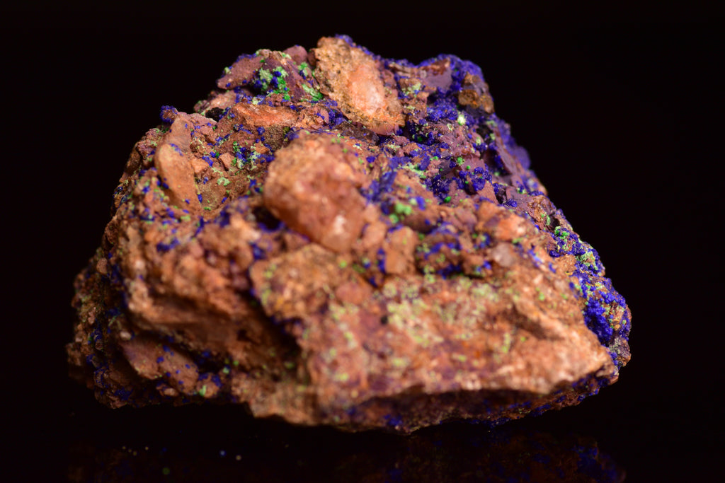 Azurite with Malachite – Mibladen, Morocco CB
