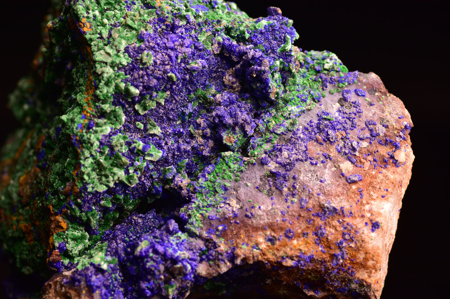 Azurite with Malachite – Mibladen, Morocco VV