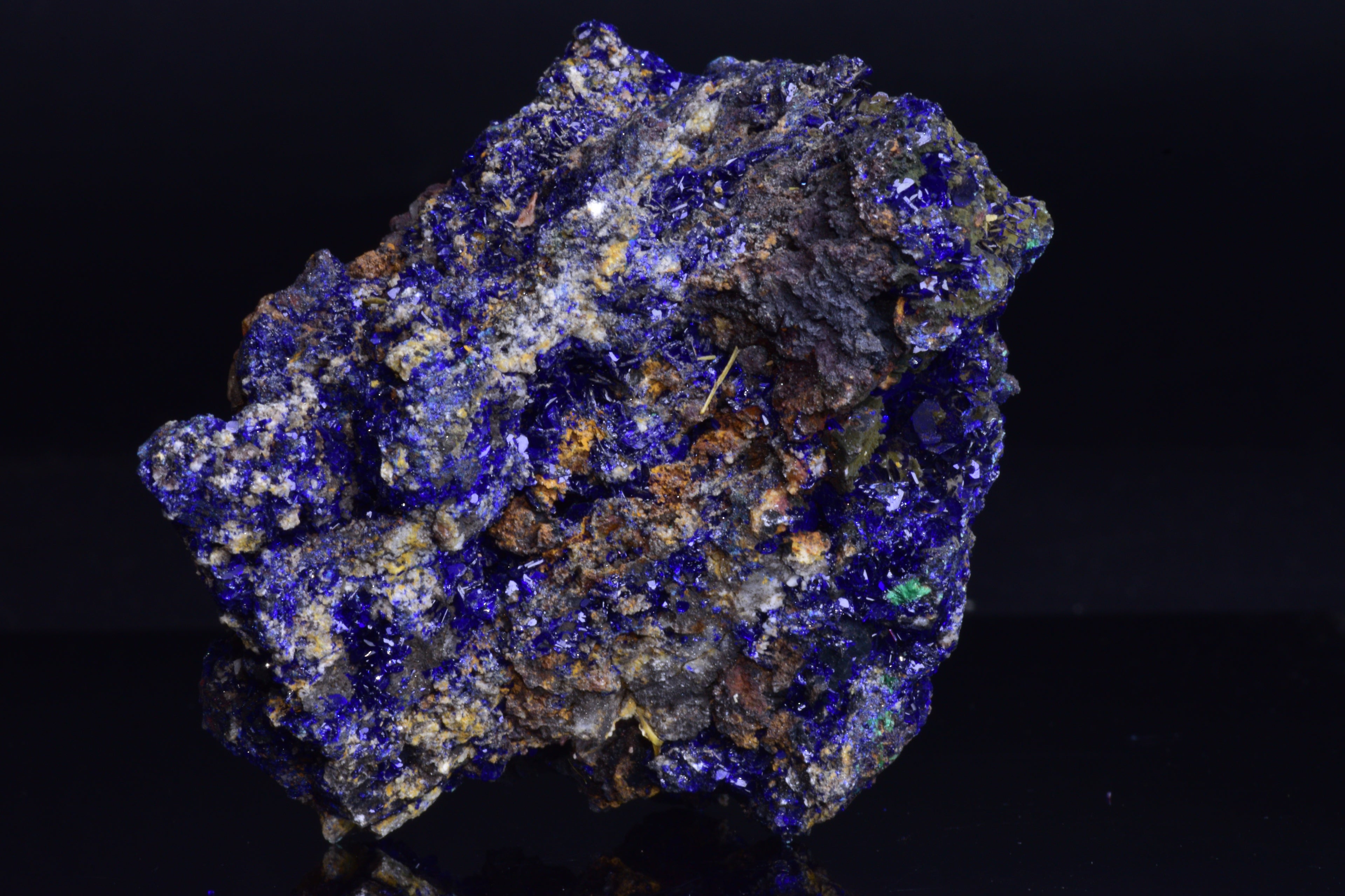 Azurite with Malachite – Mibladen, Morocco
