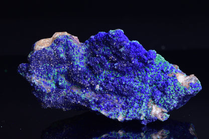 Azurite with Malachite – Mibladen, Morocco
