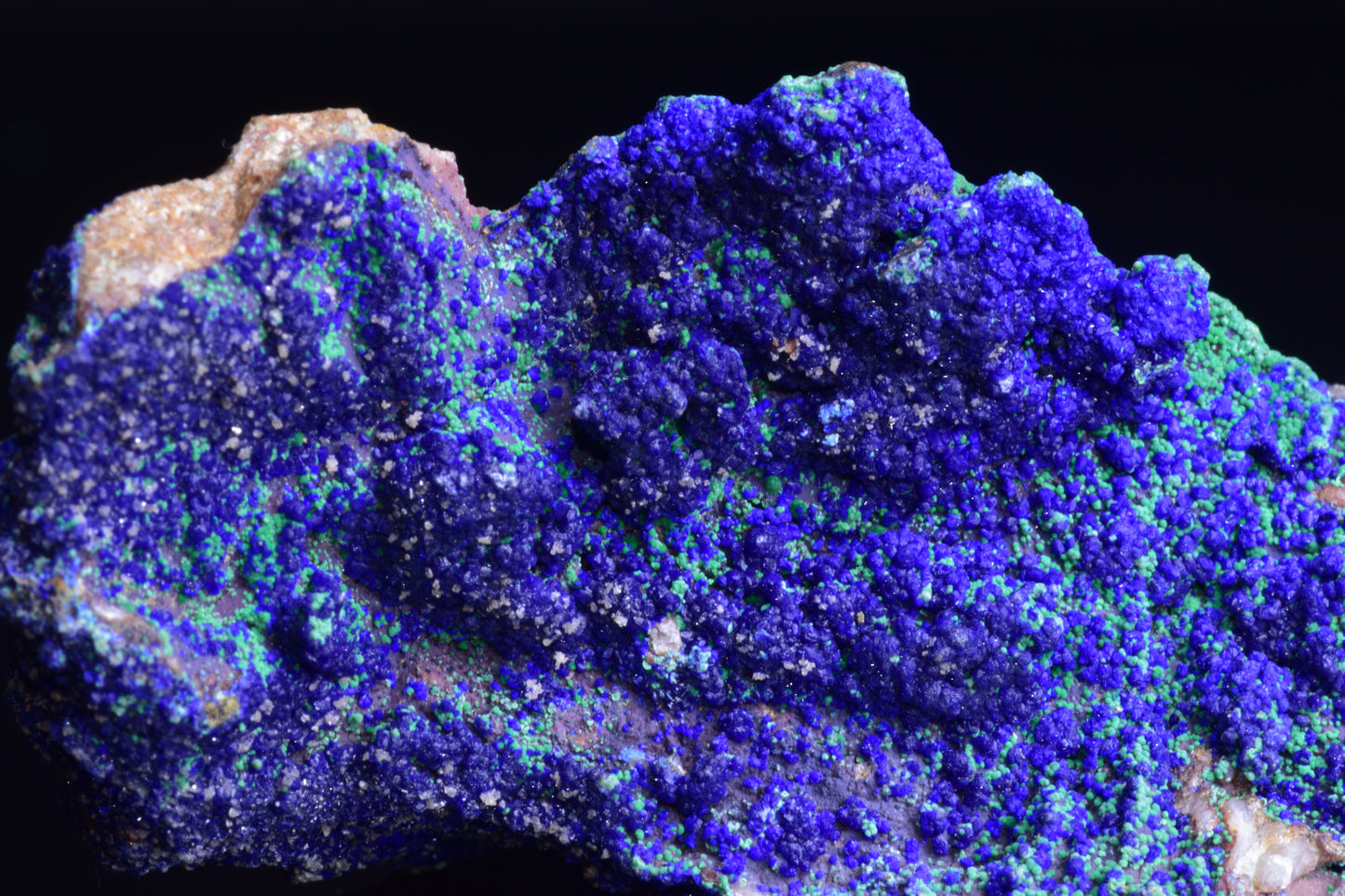 Azurite with Malachite – Mibladen, Morocco