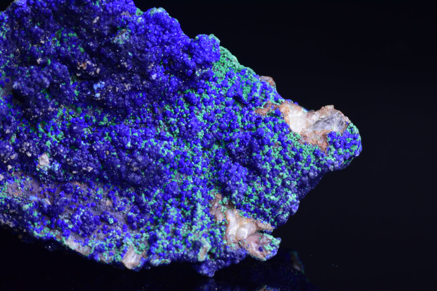 Azurite with Malachite – Mibladen, Morocco