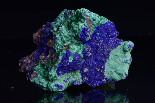 Azurite with Malachite – Mibladen, Morocco