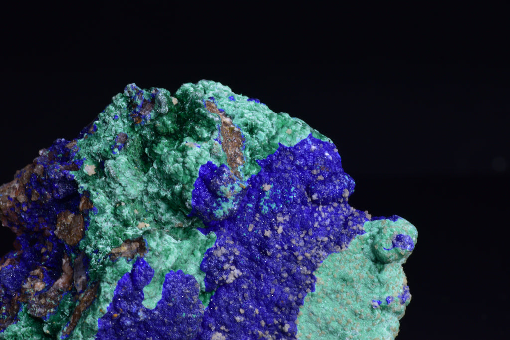 Azurite with Malachite – Mibladen, Morocco