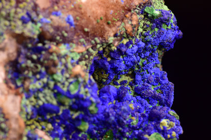 Azurite with Malachite – Mibladen, Morocco CBBB