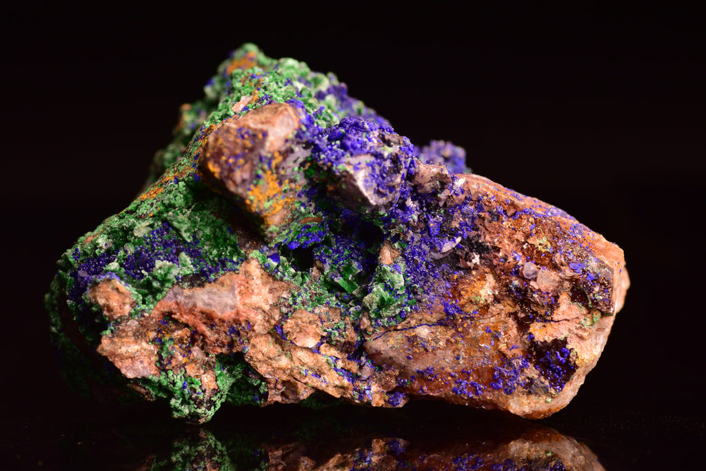 Azurite with Malachite – Mibladen, Morocco BN