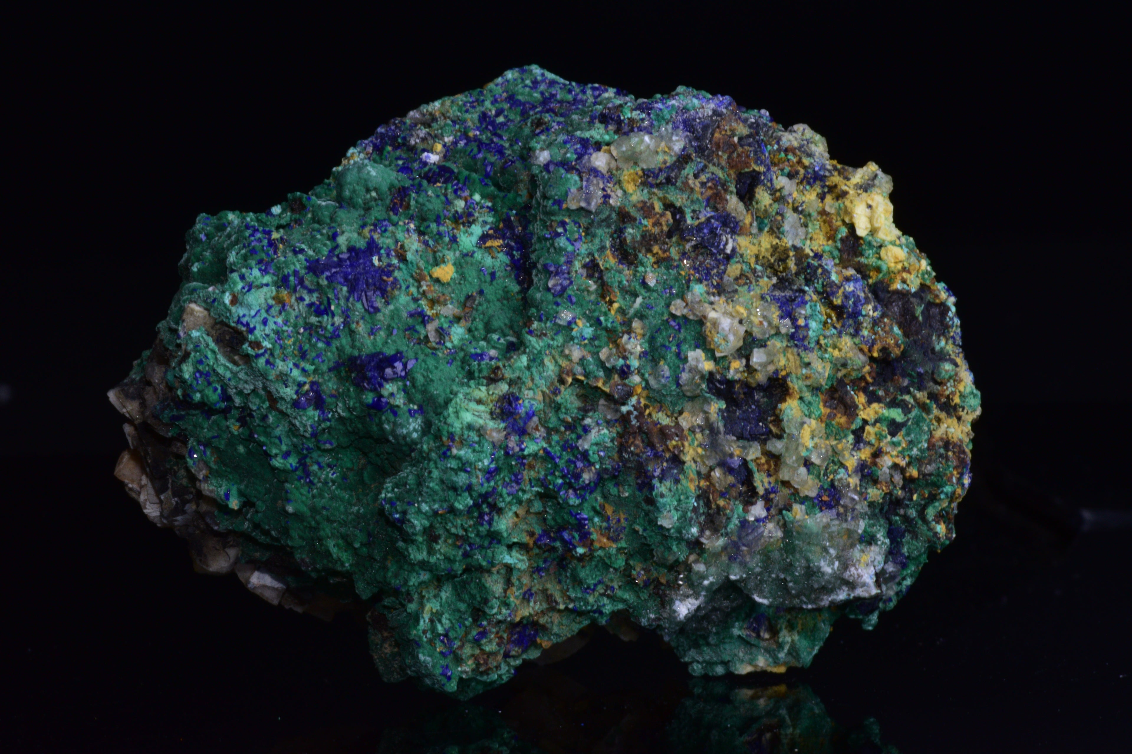 Azurite with Malachite – Mibladen, Morocco V