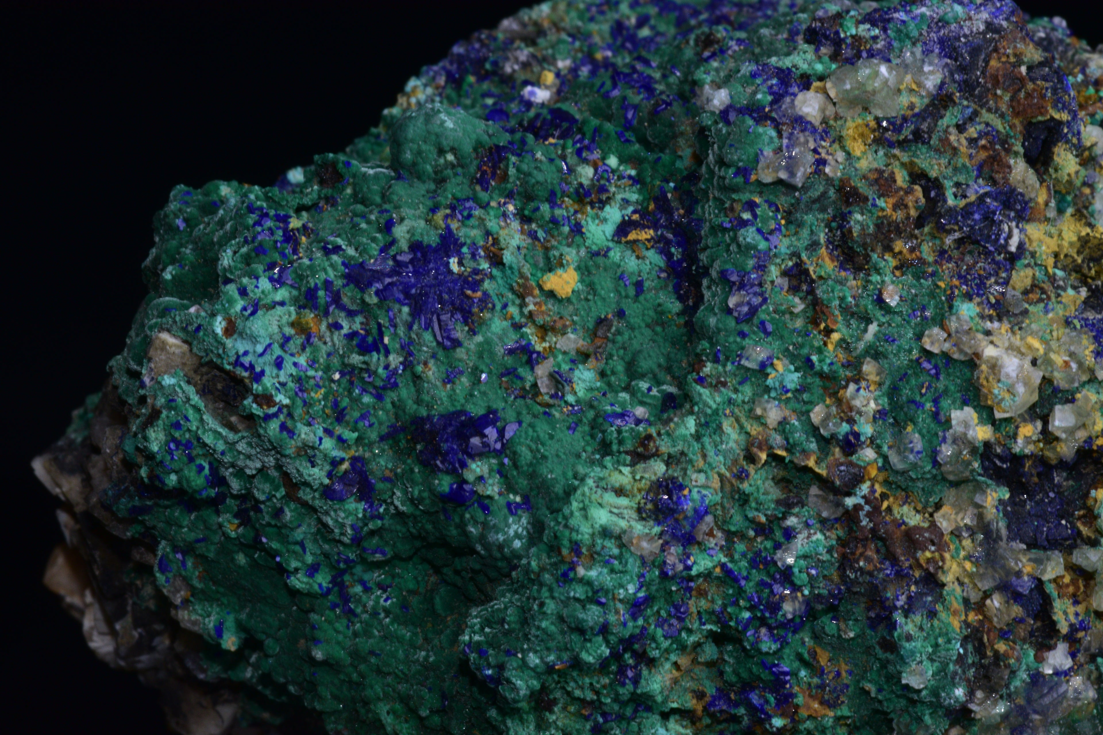 Azurite with Malachite – Mibladen, Morocco V