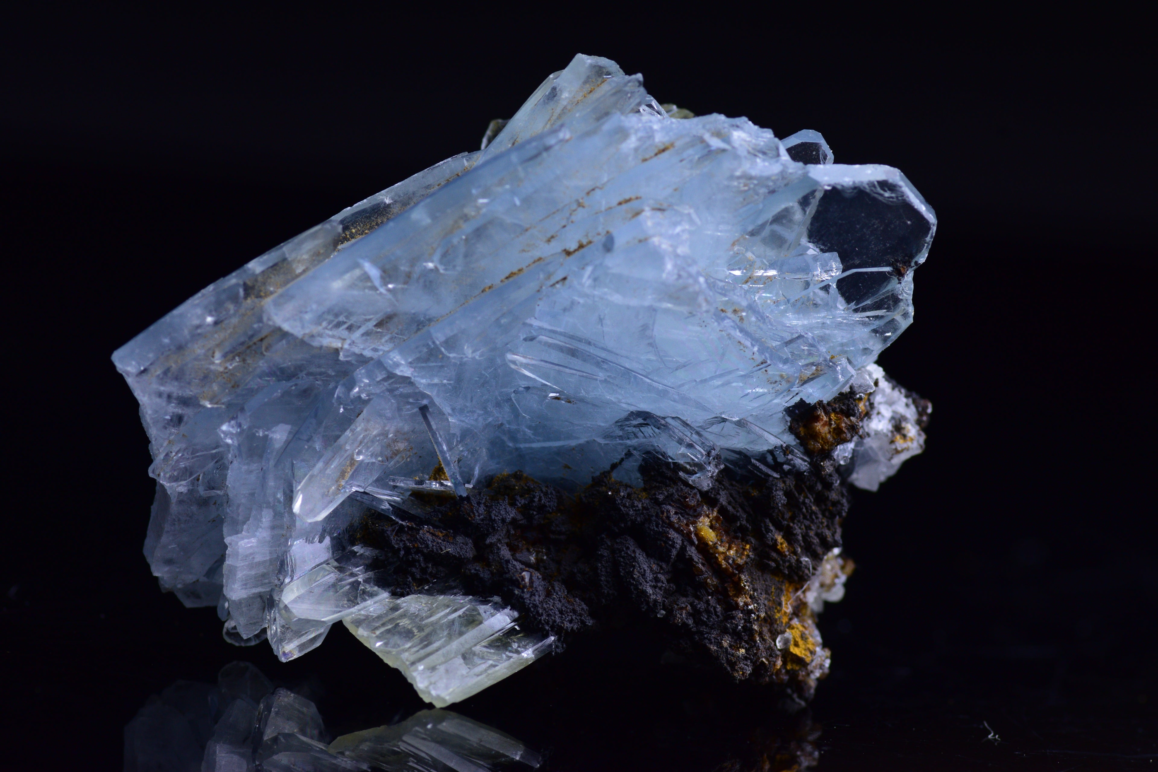 Blue Barite from Jebel Ouichane, Sagangane, Nador Province,&nbsp;&nbsp;L'Oriental Region,Morocco 3