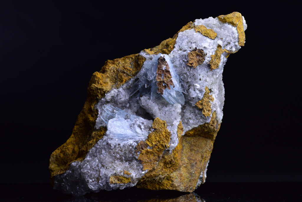 Blue Barite from Jebel Ouichane, Sagangane, Nador Province,&nbsp;&nbsp;L'Oriental Region,Morocco CC