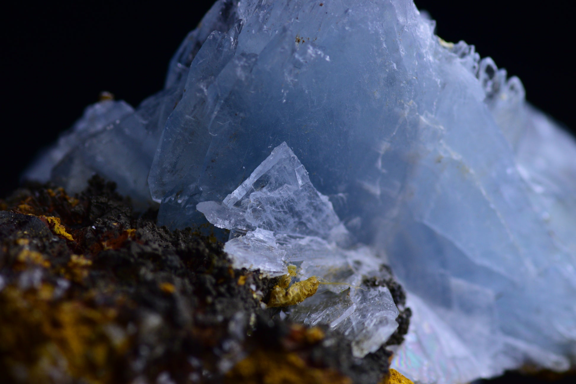 Blue Barite from Jebel Ouichane, Sagangane, Nador Province,&nbsp;&nbsp;L'Oriental Region,Morocco 4