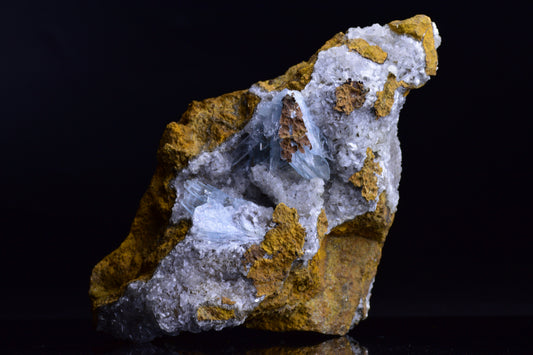 Blue Barite from Jebel Ouichane, Sagangane, Nador Province,&nbsp;&nbsp;L'Oriental Region,Morocco