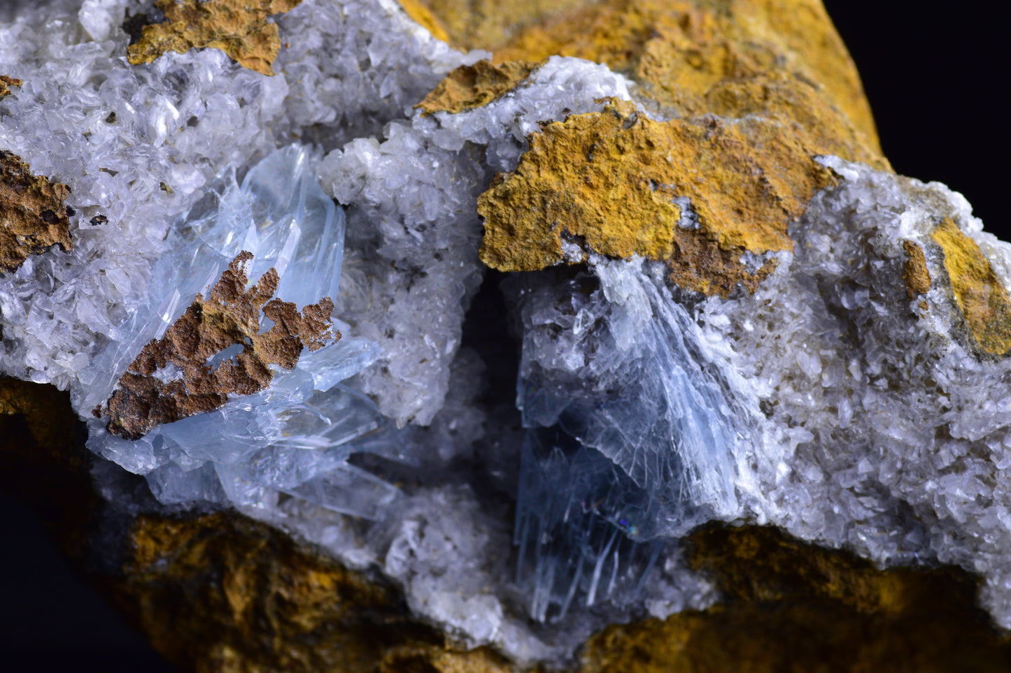 Blue Barite from Jebel Ouichane, Sagangane, Nador Province,&nbsp;&nbsp;L'Oriental Region,Morocco 1