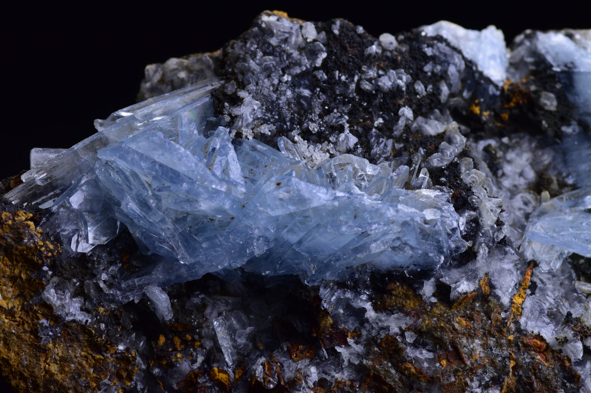 Blue Barite from Jebel Ouichane, Sagangane, Nador Province,&nbsp;&nbsp;L'Oriental Region,Morocco 2