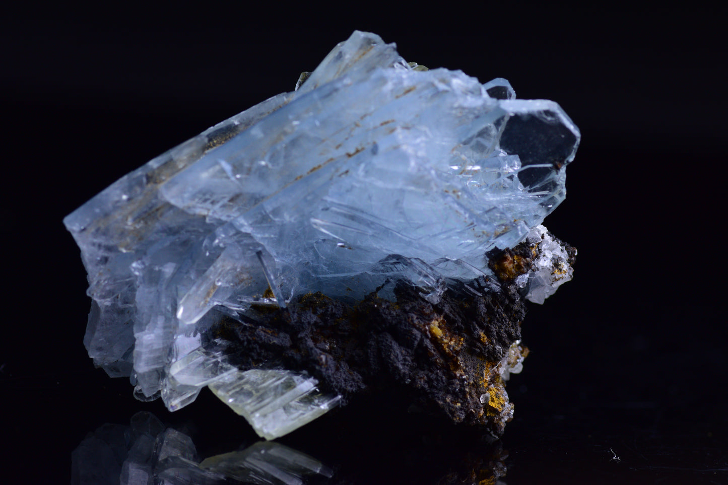 Blue Barite from Jebel Ouichane, Sagangane, Nador Province,&nbsp;&nbsp;L'Oriental Region,Morocco 3