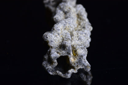 Fulgurite lightning fused glass crystal weighing 6.4 grams, showcasing natural glass formation with vibrant lightning patterns.
