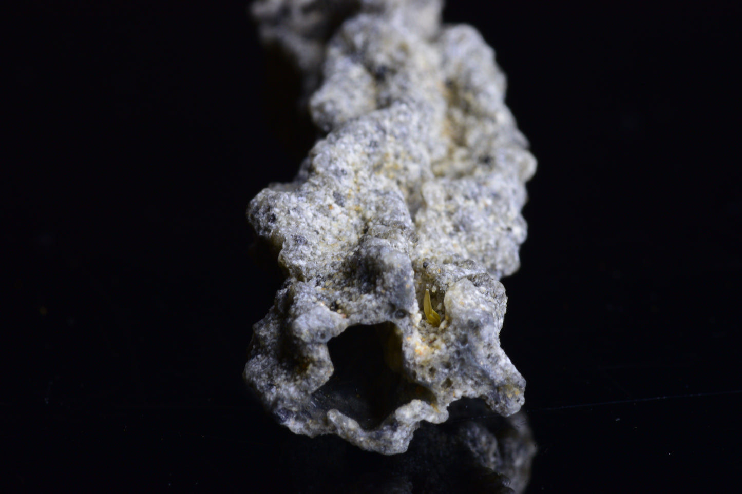 Fulgurite lightning fused glass crystal weighing 6.4 grams, showcasing natural lightning strike patterns, from Buy Meteorite LLC.