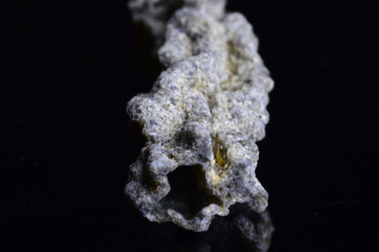Fulgurite lightning fused glass crystal weighing 6.4 grams, showcasing a unique natural formation with vibrant lightning patterns.