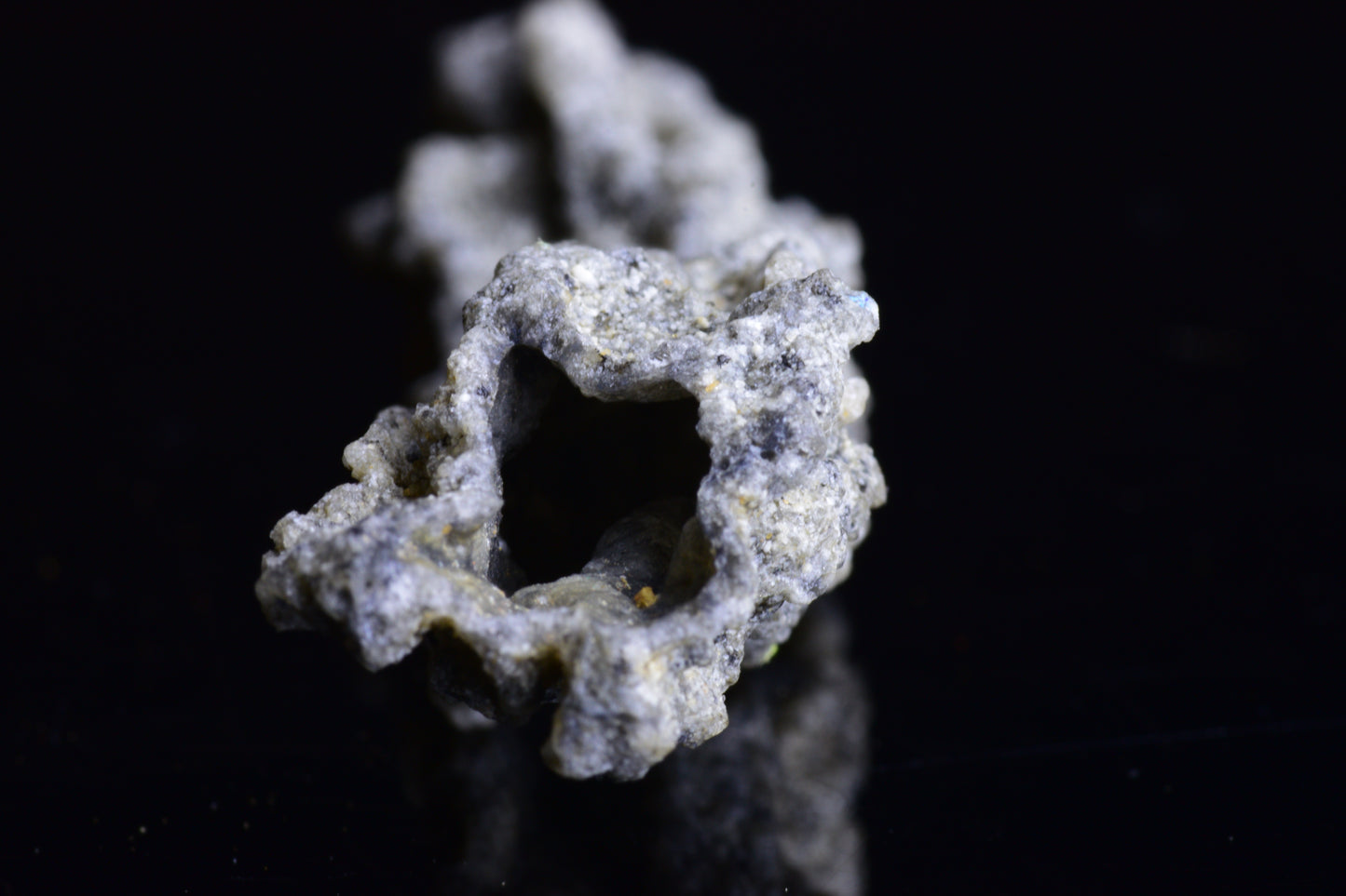 Fulgurite lightning fused glass crystal weighing 6.4 grams, showcasing natural glass formed by lightning strikes, from Buy Meteorite LLC