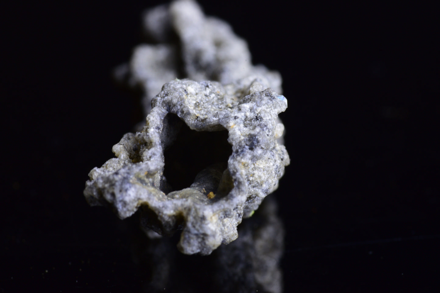 Fulgurite Lightning Fused Glass crystal weighing 6.4 grams, showcasing a unique lightning-fused glass formation by Buy Meteorite LLC.