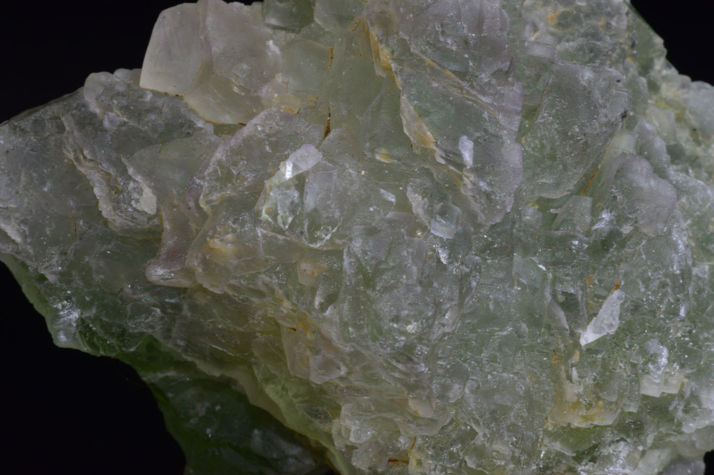 Green Fluorite crystal from El Hammam, Morocco, displaying vibrant green hues and natural crystal formations.