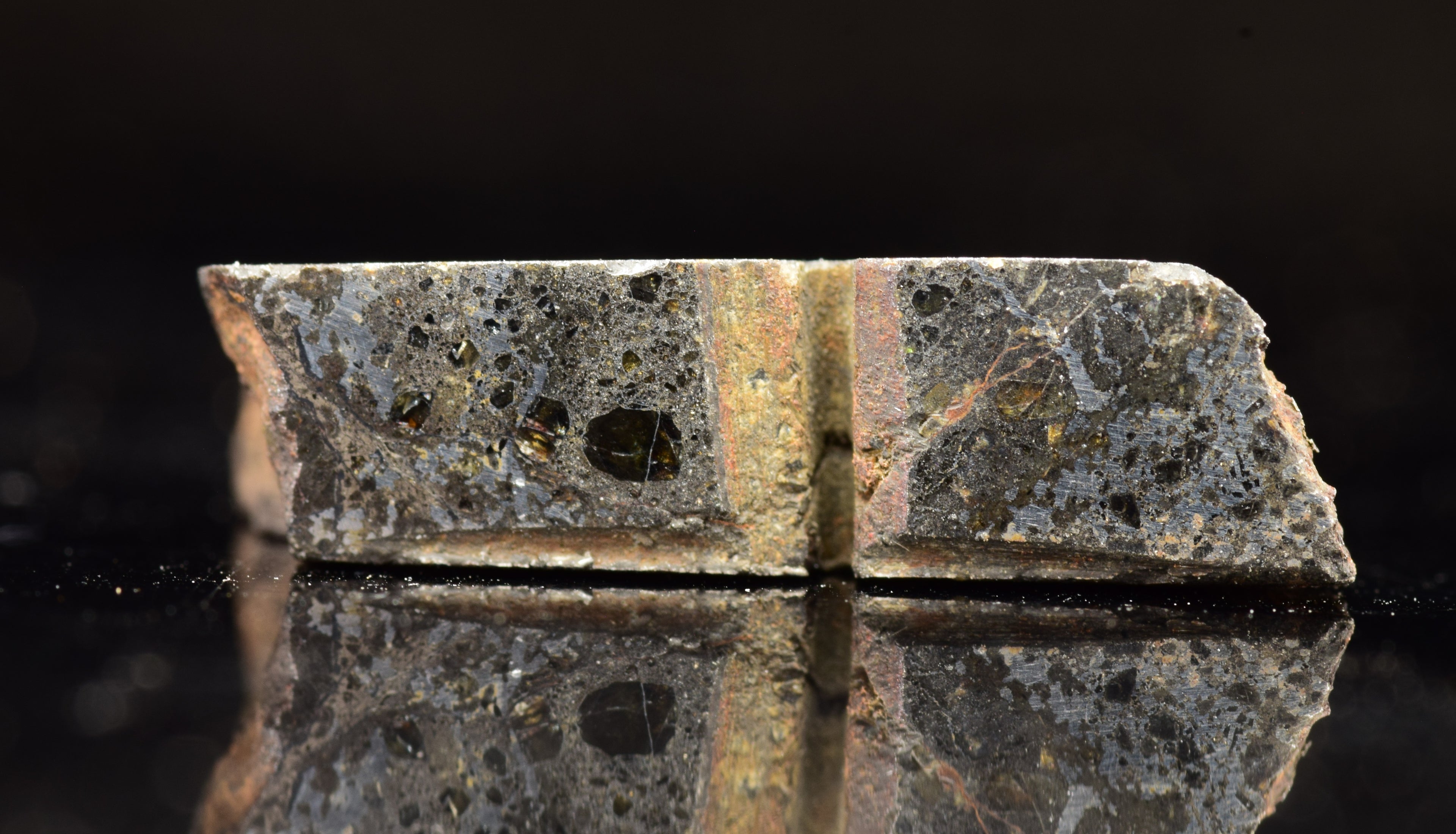Talsint Mesosiderite Meteorite Slice – 2.36 g