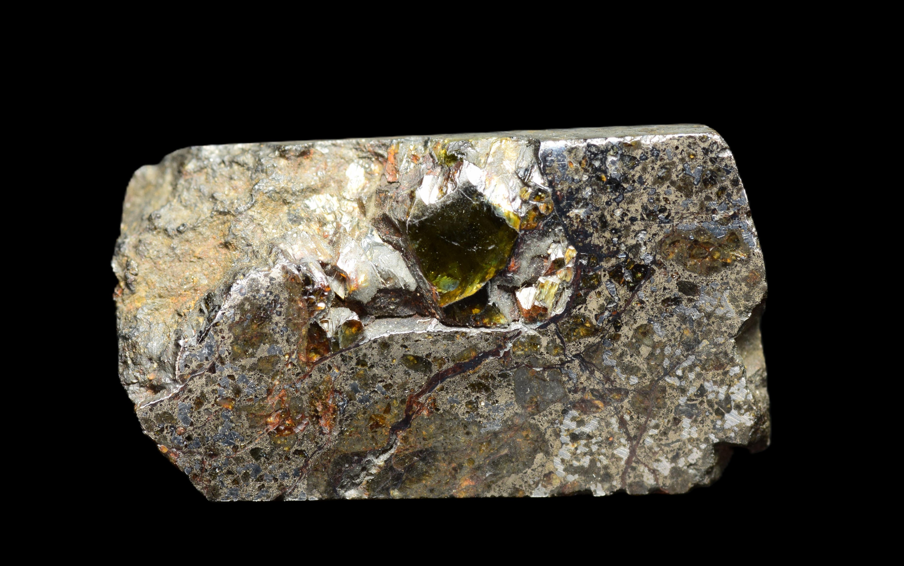 Talsint Mesosiderite Meteorite Slice – 1.90  g