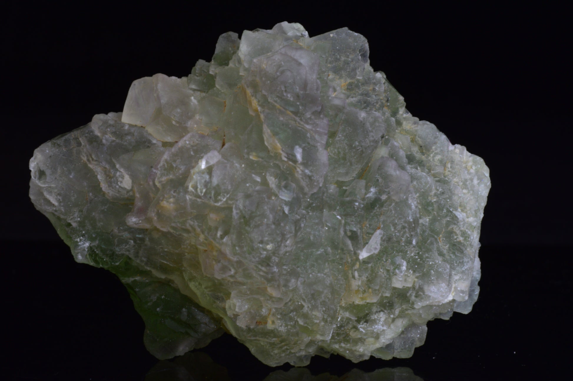 Green Fluorite crystal from El Hammam, Morocco, showcasing vibrant green hues and natural crystalline structure.