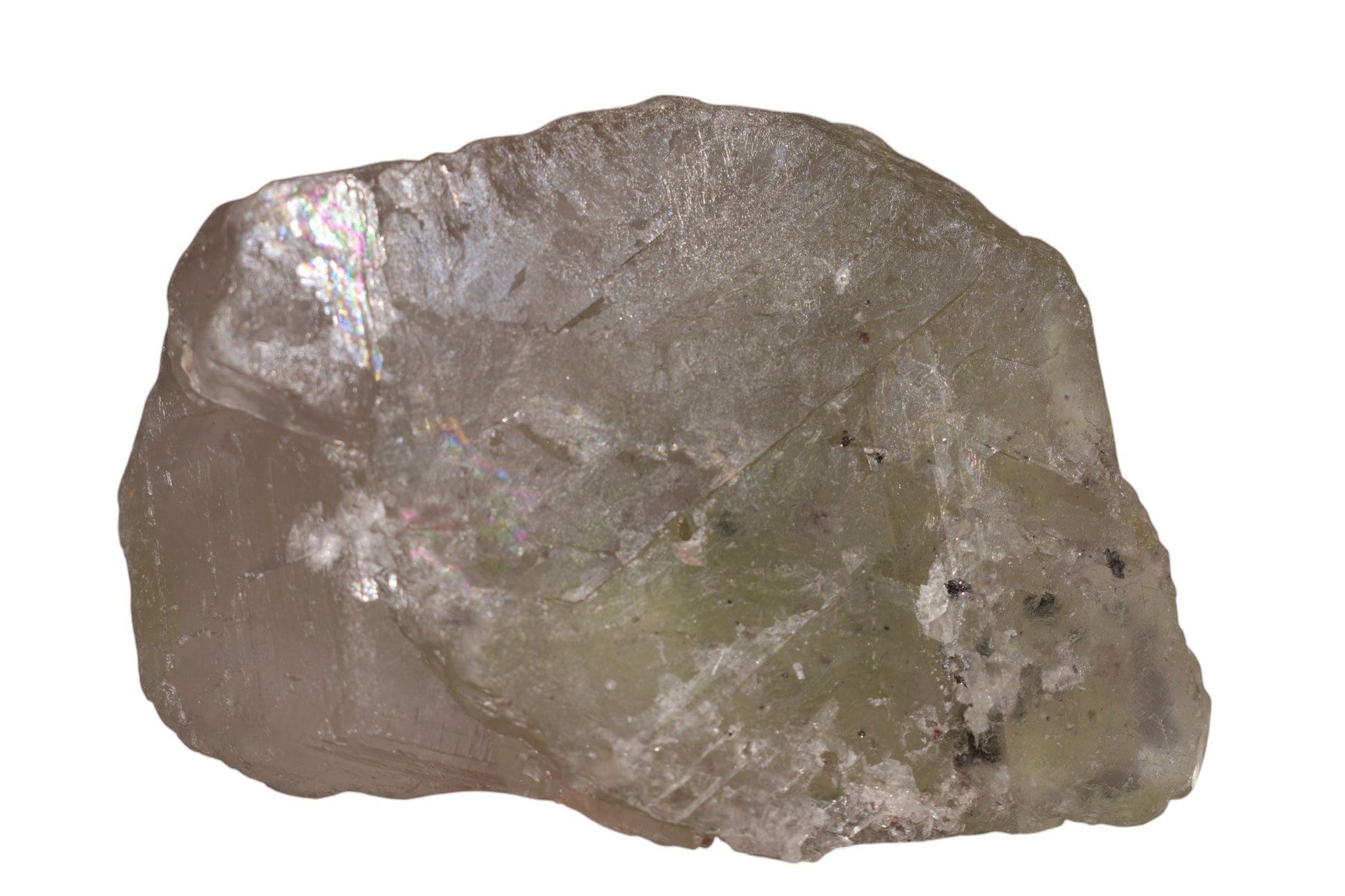 Green Fluorite El Hammam Morocco – hand scale view