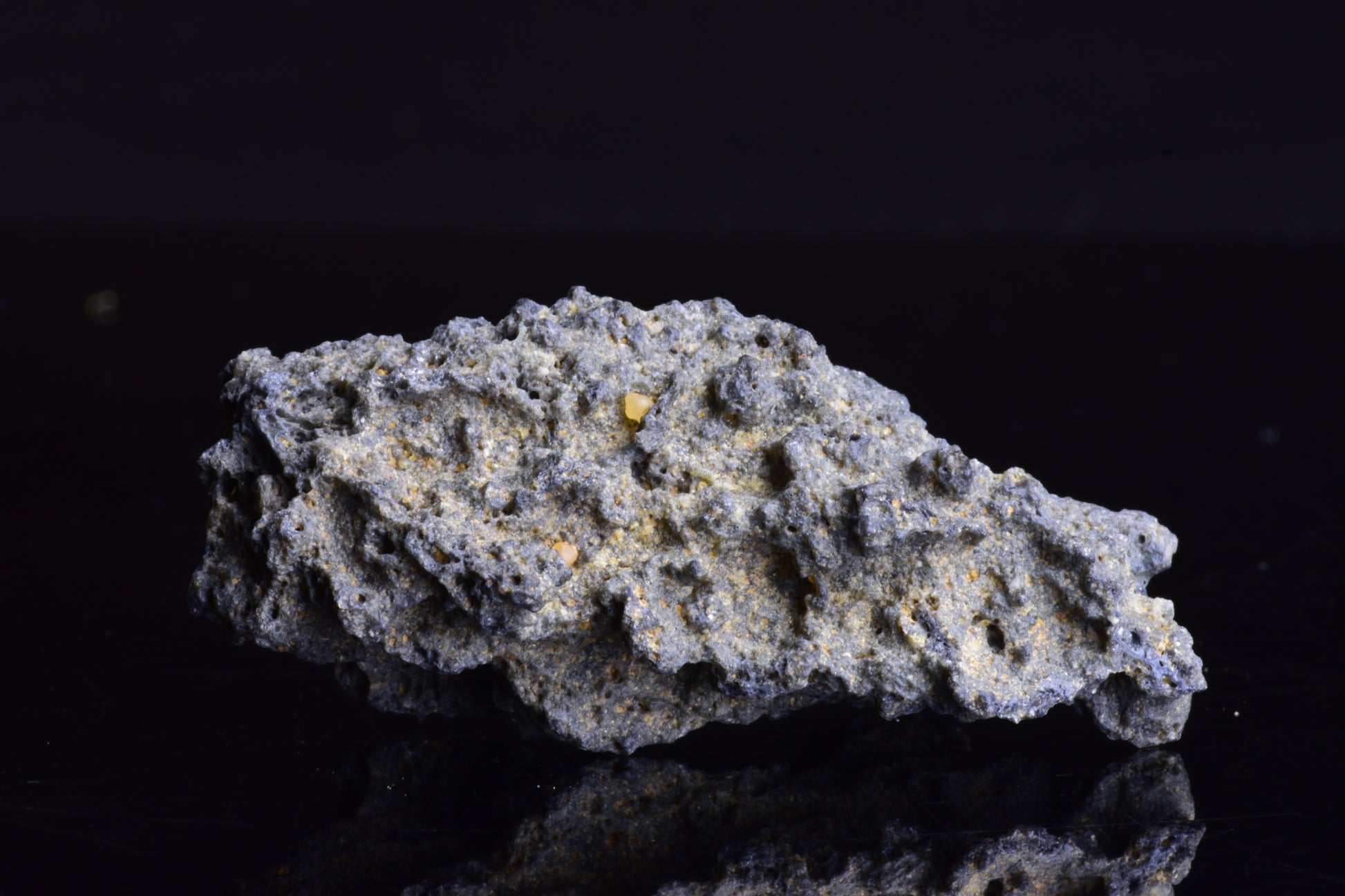 Fulgurite lightning fused glass crystal from Sahara Desert, weighing 9.4 grams, natural lightning energy fused into glass.