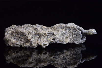 Fulgurite lightning fused glass crystal from Sahara Desert, weighing 2.9 grams, showcasing natural lightning fusion patterns.