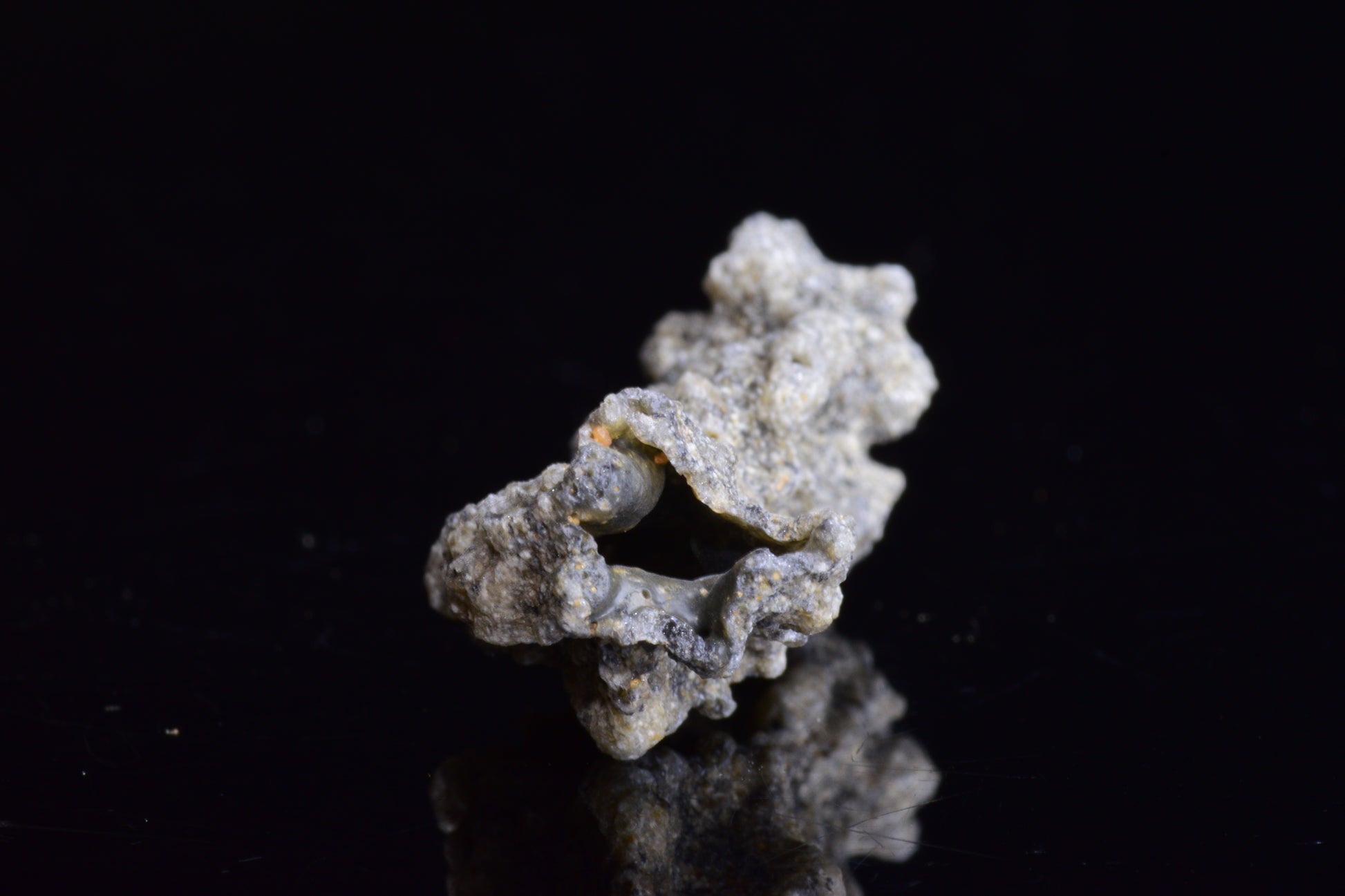 Fulgurite lightning fused glass crystal from Sahara Desert, weighs 2.9 grams, by Buy Meteorite LLC.
