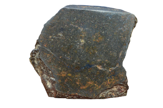NWA 14886 rare L3-melt breccia meteorite main mass 65.9g – top face showing dark chondritic matrix