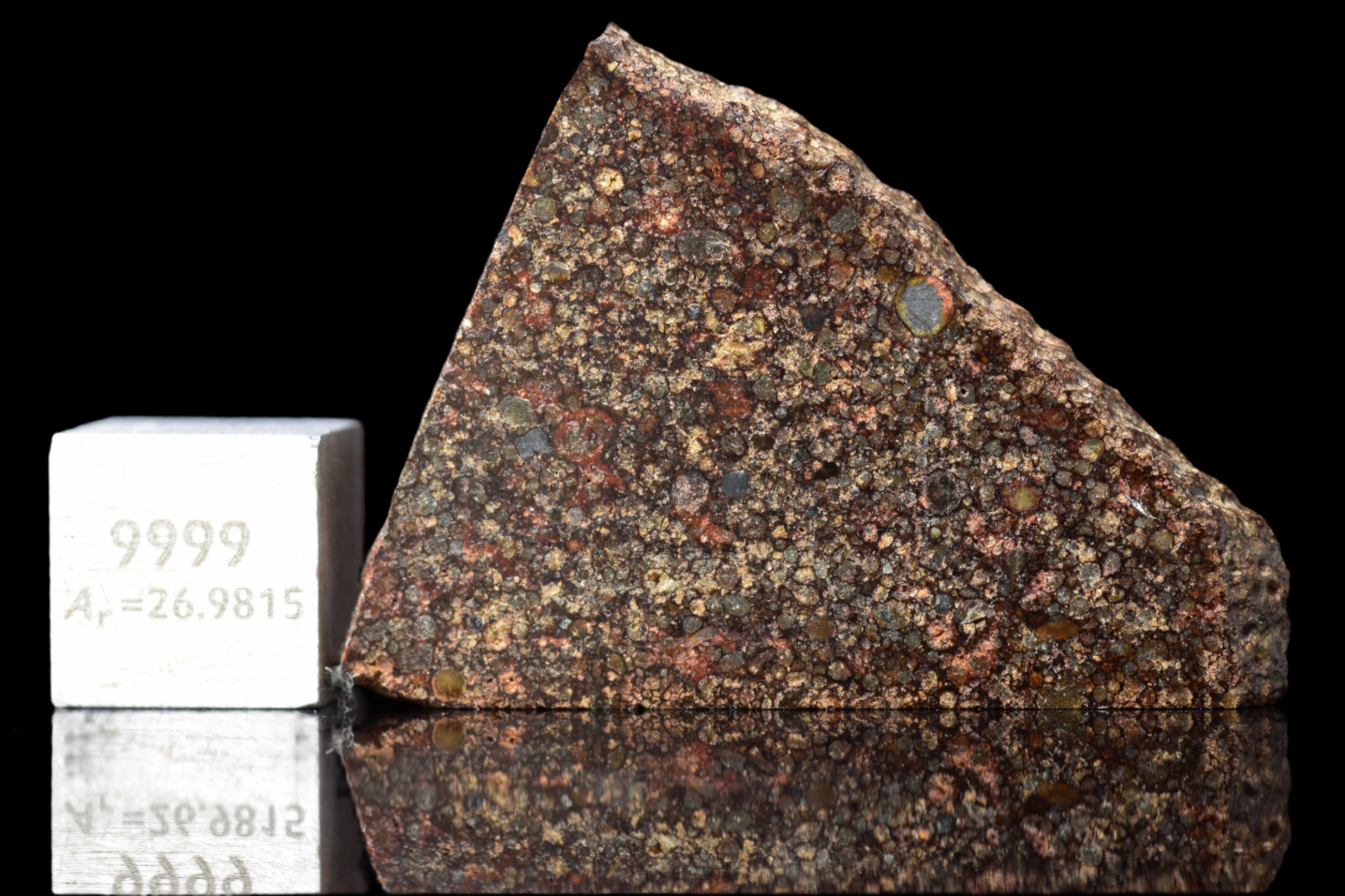 NWA 12341 – L3.5 Ordinary Chondrite Meteorite Slice