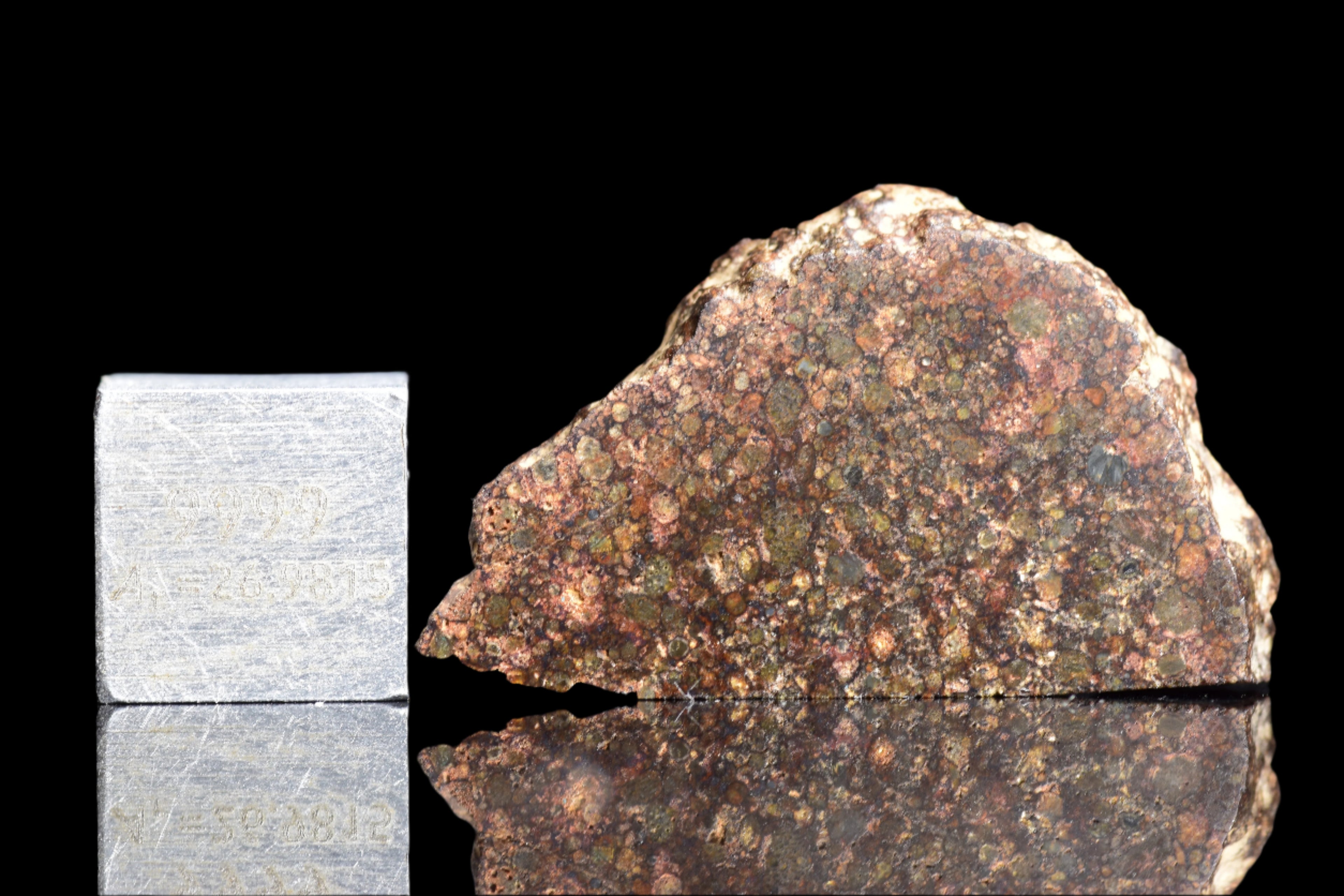 NWA 12341 – L3.5 Ordinary Chondrite Meteorite Slice