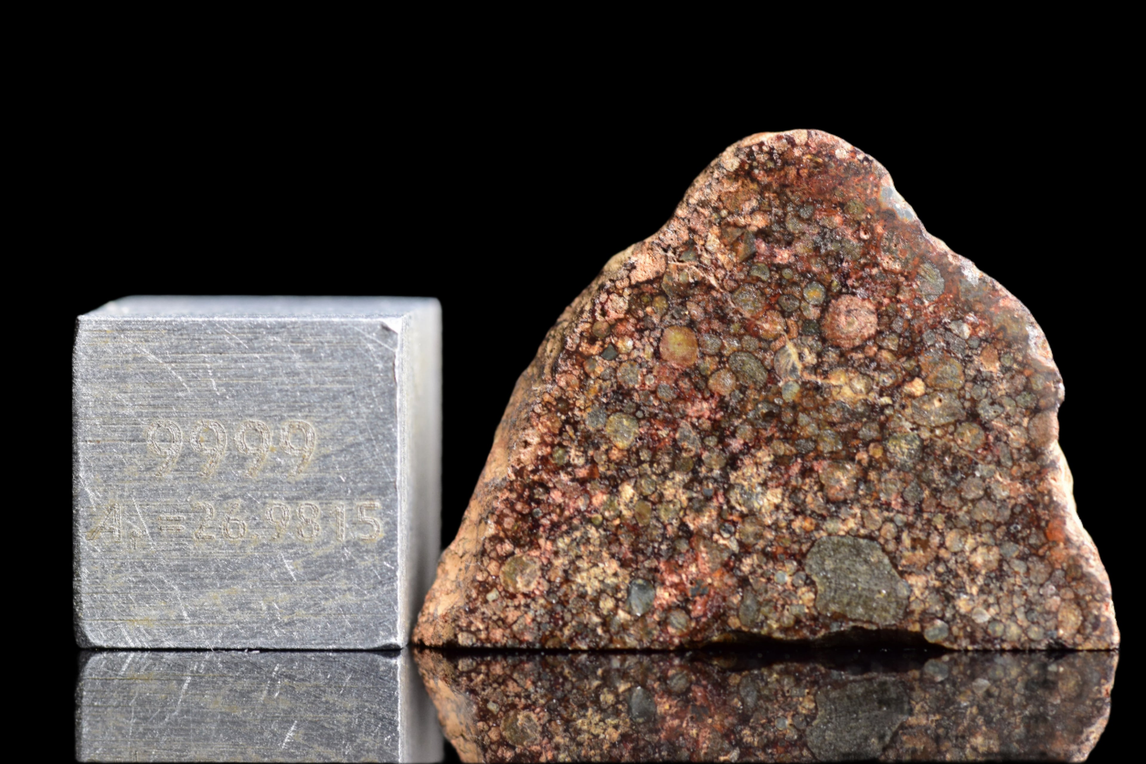NWA 12341 – L3.5 Ordinary Chondrite Meteorite Slice
