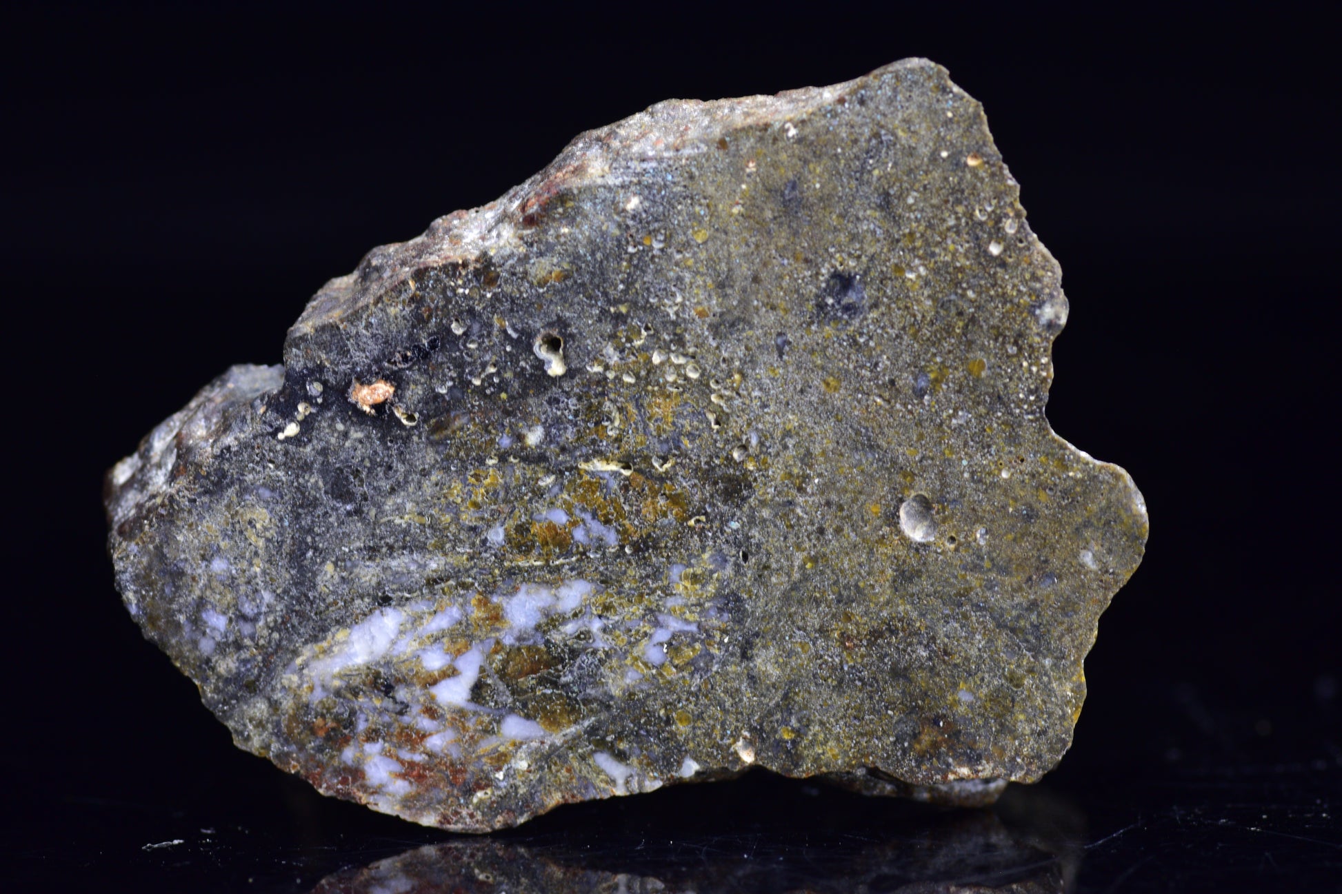 NWA 12344 Eucrite Meteorite Slice– For Sale 5