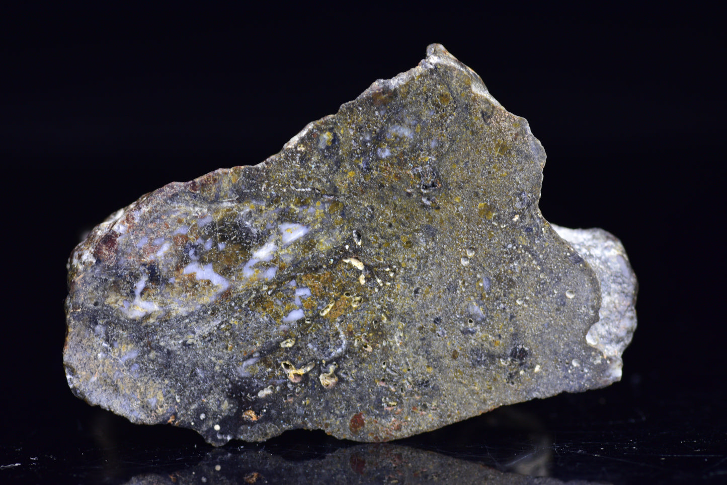 NWA 12344 Eucrite Meteorite Slice– For Sale 33