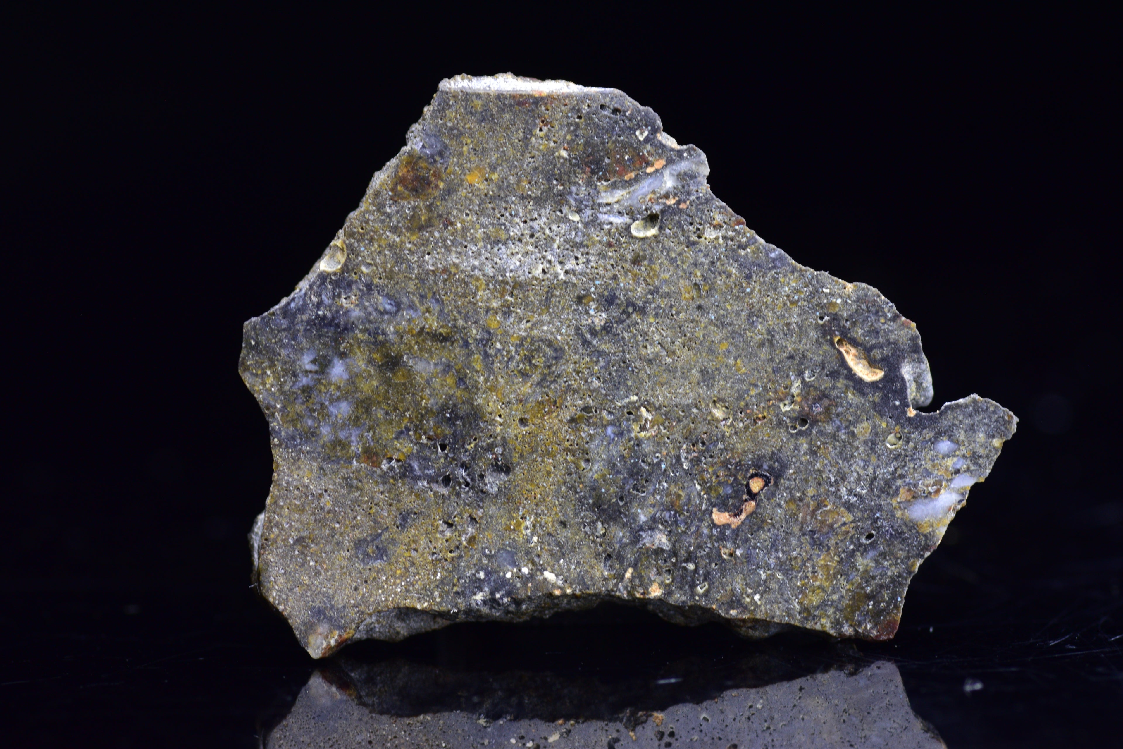 NWA 12344 Eucrite Meteorite Slice– For Sale VV