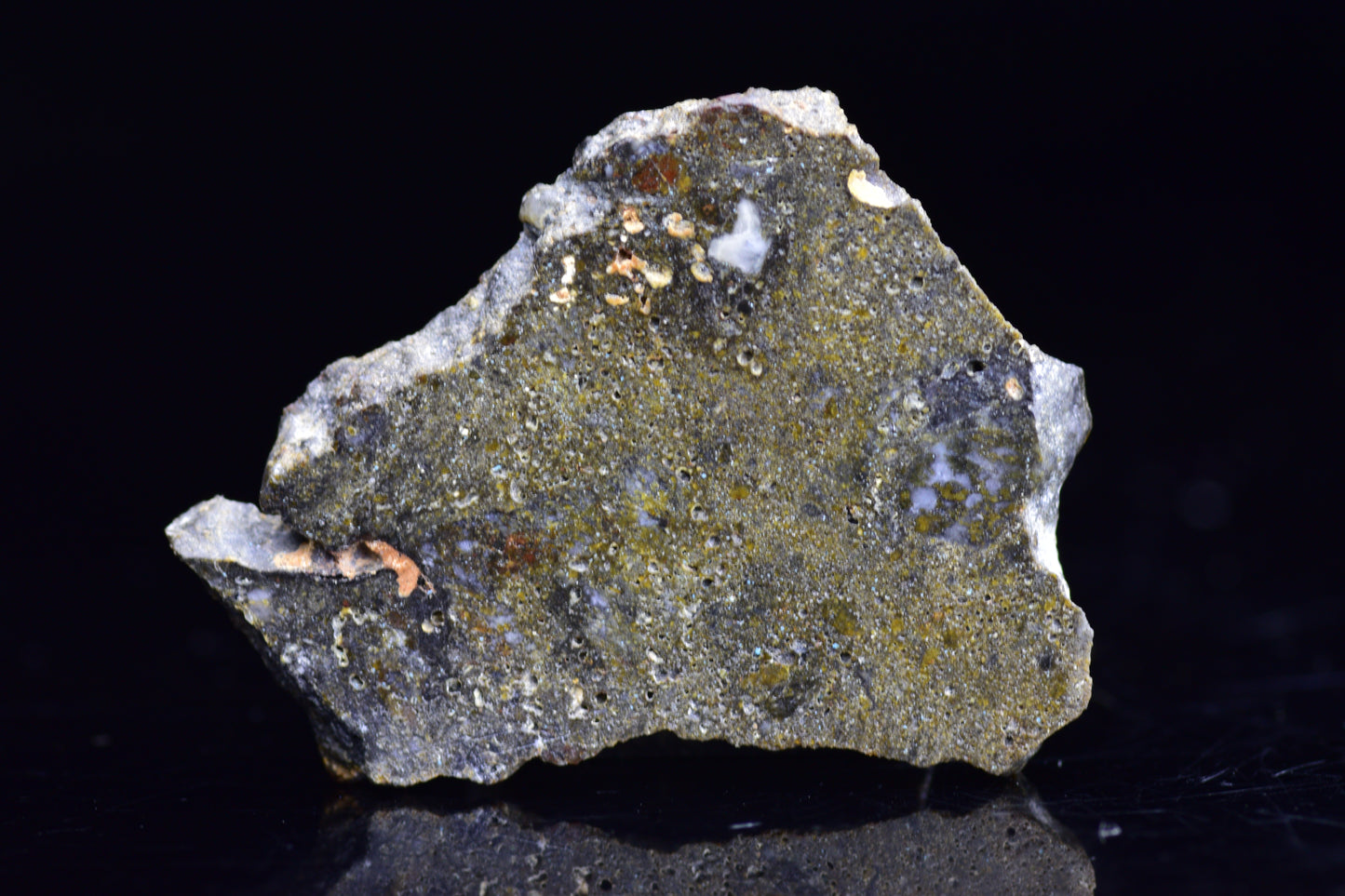 NWA 12344 Eucrite Meteorite Slice– For Sale VV