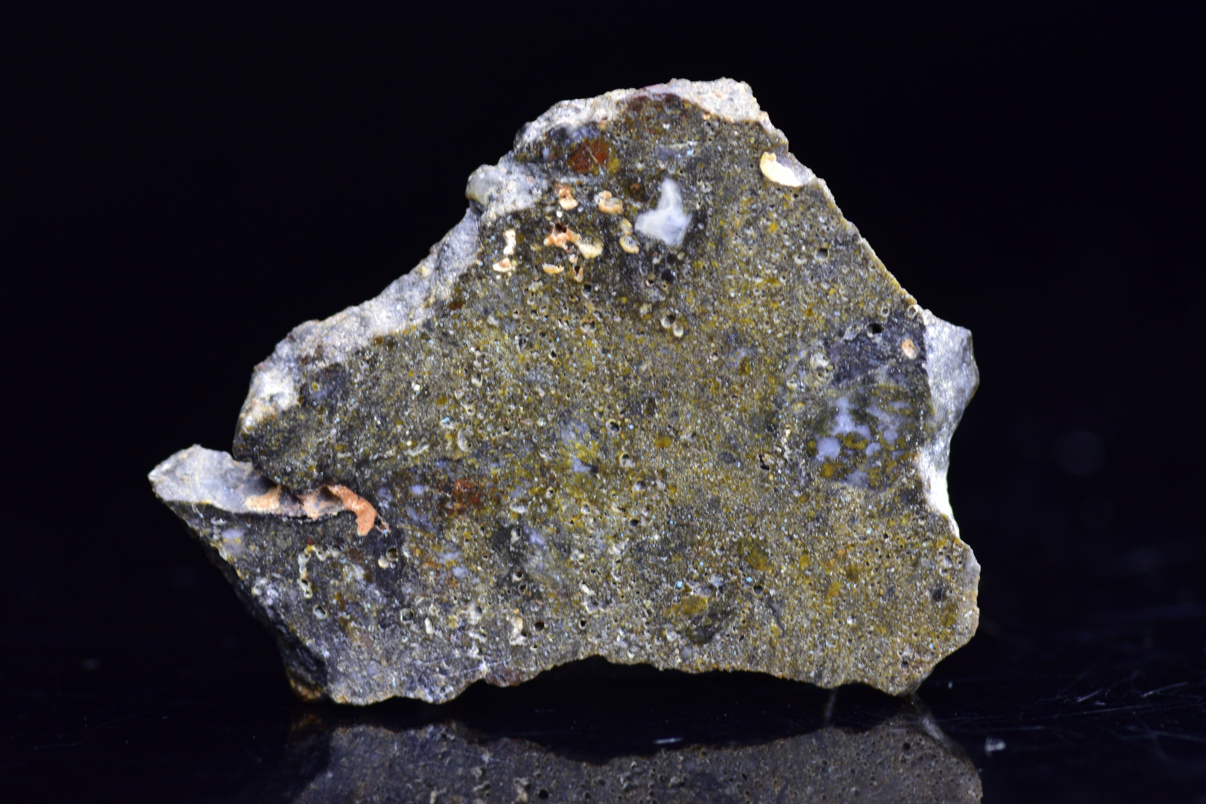 NWA 12344 Eucrite Meteorite Slice– For Sale VV